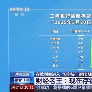 存款利率已进入“零字头”